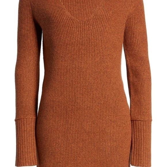 Something Navy Fitted Long Sleeve Tunic Sweater - Picture 4 of 11